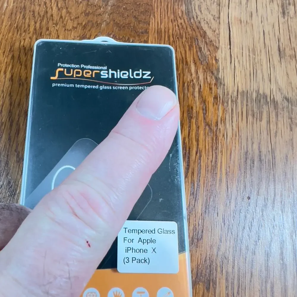 Super Shieldz One(1) Tempered Glass Screen Protector for Apple iPhone X